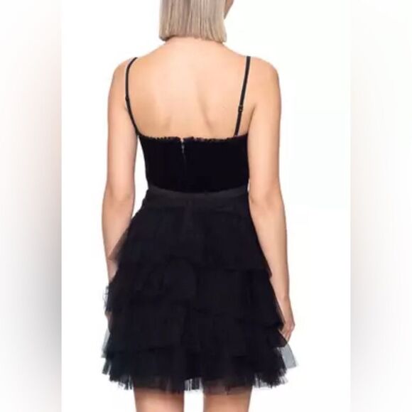 Betsy & Adam $239 Women's Sleeveless Strappy Fit and Flare Dress Size 2 - Picture 3 of 3